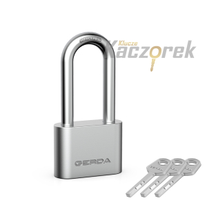 Visací zámek Gerda 249 - Barrel KSP S40H60 - ocelový visací zámek s prodlouženým třmenem - krabice